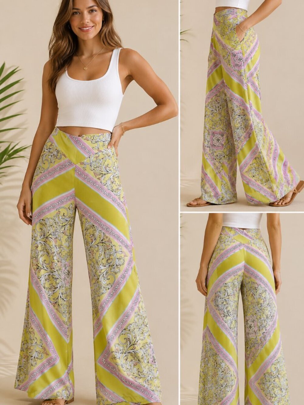 Forever 21 Pastel Patterned Pants size xs